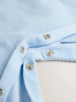 Ours bleu - Ensemble salopette et body en velours côtelé (0mois-2ans)