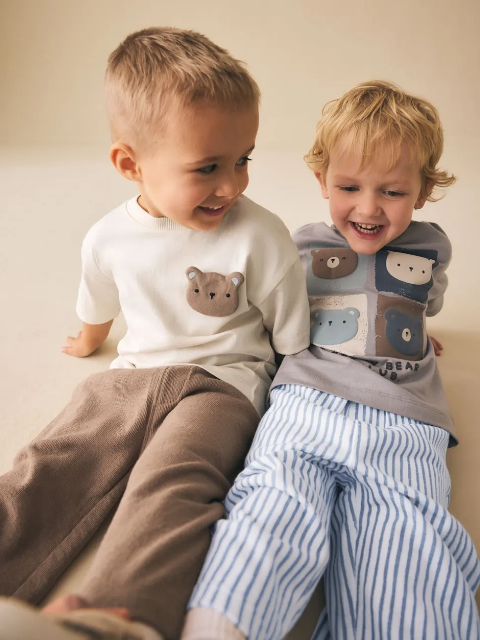 Ours bleu - T-shirt à manches courtes et Joggings légers Ensemble de 2 (3mois -7ans)