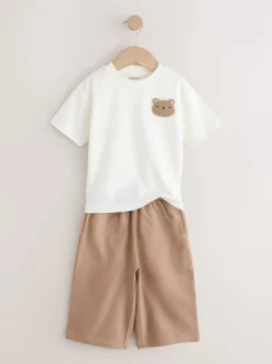 Ours bleu - T-shirt à manches courtes et Joggings légers Ensemble de 2 (3mois -7ans)