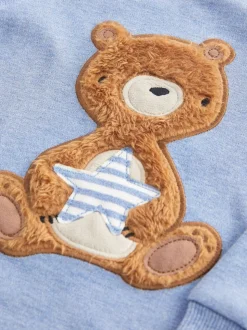 Ours bleu clair - Lot de 3 pyjamas Snuggle (9mois-6ans)