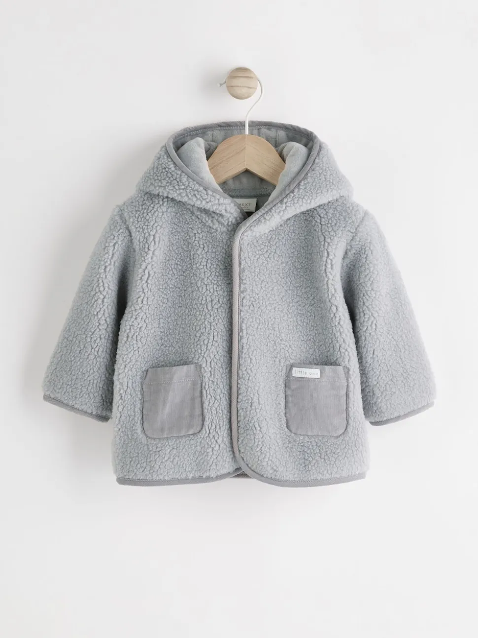 Ours gris - Cosy Borg Veste Bébé en laine polaire