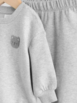 Ours gris - Ensemble Sweat-shirt et Survêtement bébé (0mois-2ans)