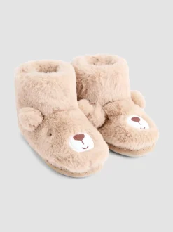 ours marron - Chaussons bottes JoJo Maman Bébé en peluche