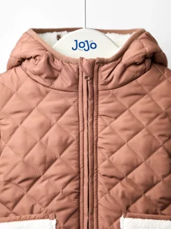 ours marron - Veste JoJo Maman Bébé réversible doublée de polaire