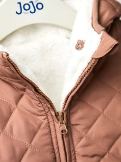 ours marron - Veste JoJo Maman Bébé réversible doublée de polaire