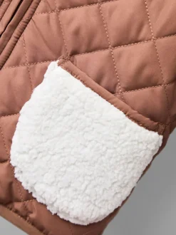 ours marron - Veste JoJo Maman Bébé réversible doublée de polaire