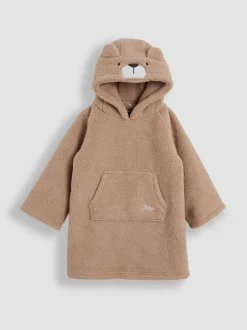 Ours naturel - Couverture JoJo Maman Bébé douillette à capuche