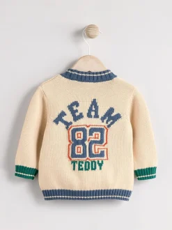 Ours Varsity - Cardigan 100% coton (0mois-2ans)