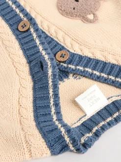 Ours Varsity - Cardigan 100% coton (0mois-2ans)