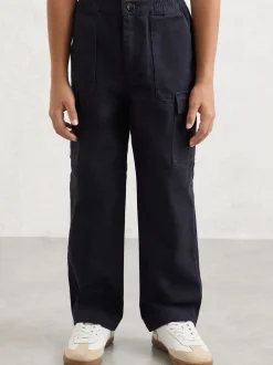 Pantalon cargo Reiss Alpine en coton à jambe large