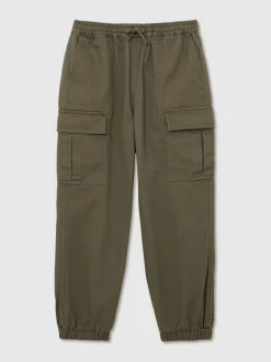 Pantalon cargo Reiss Helix en coton à chevilles resserrées