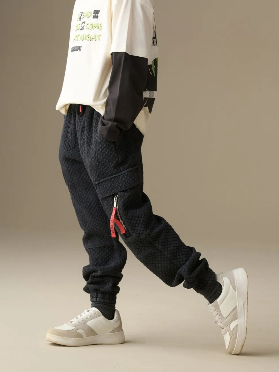 Pantalon de jogging cargo Angel & Rocket Frank noir