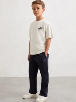 Pantalon de jogging Reiss Mellor en coton brodé à monogramme