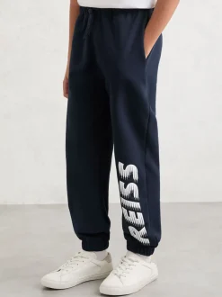 Pantalon de jogging Reiss Ruff en coton à logo et chevilles resserrées