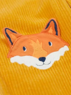 Pantalon Frugi Arlo jaune en velours côtelé