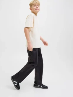 Pantalon noir JACK & JONES Junior JACK & JONES Junior Carpenter coupe décontractée