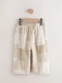 Patchwork de pierres - Ample Cargos à tirer 100% Cotton Jeans (3mths-7yrs)