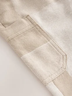Patchwork de pierres - Ample Cargos à tirer 100% Cotton Jeans (3mths-7yrs)