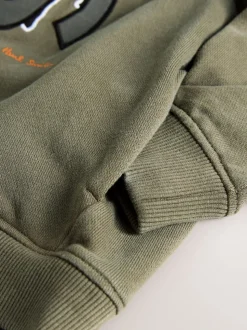 Paul Smith Junior ensemble sweat-shirt à capuche et survêtement vert kaki imprimé zèbre