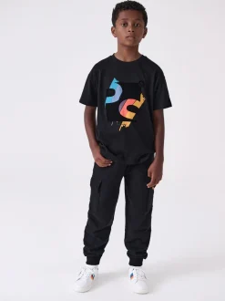 Paul Smith Junior Ensemble T-shirt et Survêtement Noir