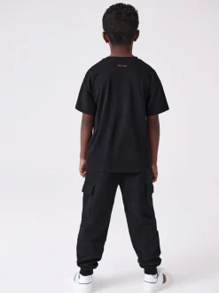 Paul Smith Junior Ensemble T-shirt et Survêtement Noir