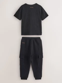 Paul Smith Junior Ensemble T-shirt et Survêtement Noir