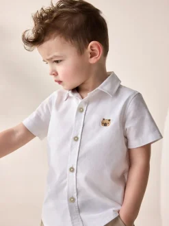 Personnage blanc - Chemise Oxford à manches longues (3mths-7yrs)