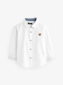 Personnage blanc - Chemise Oxford à manches longues (3mths-7yrs)