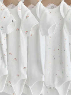 Personnage blanc - Combinaisons bébé à manches courtes