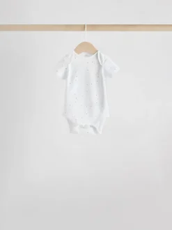 Personnage blanc - Combinaisons bébé à manches courtes