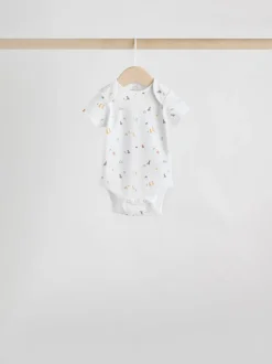 Personnage blanc - Combinaisons bébé à manches courtes