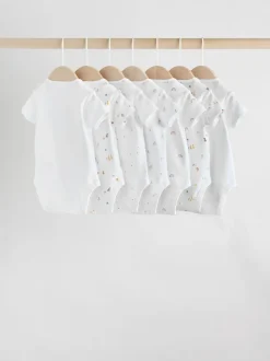 Personnage blanc - Combinaisons bébé à manches courtes