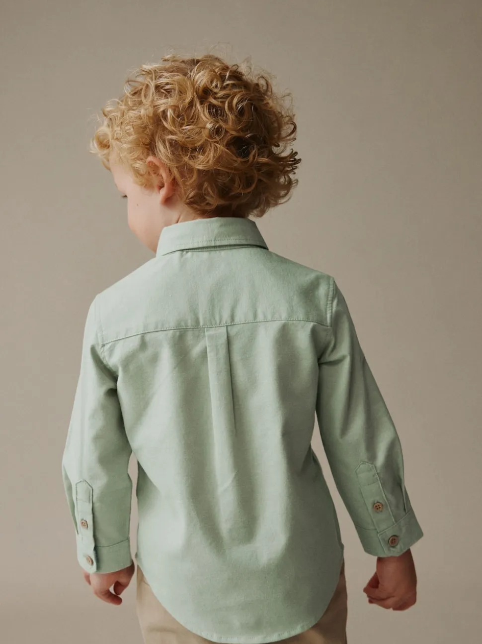 Personnage vert - Chemise Oxford à manches longues (3mths-7yrs)