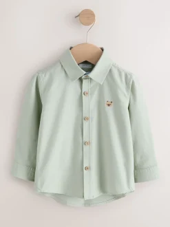Personnage vert - Chemise Oxford à manches longues (3mths-7yrs)