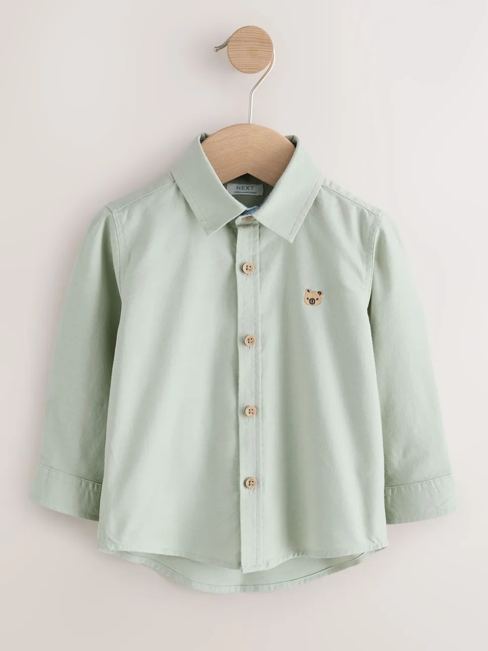Personnage vert - Chemise Oxford à manches longues (3mths-7yrs)