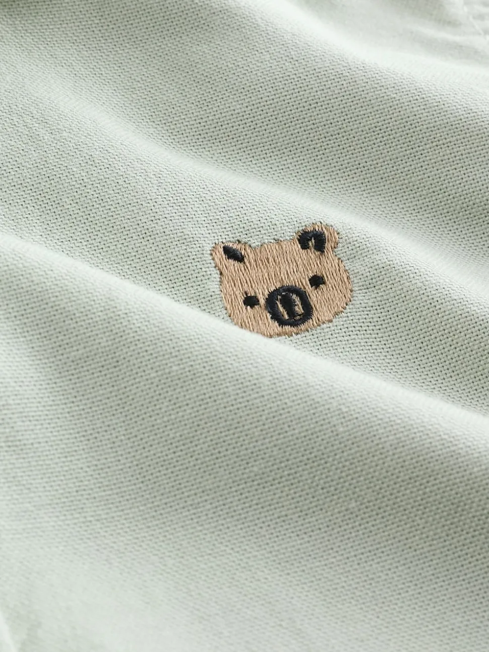 Personnage vert - Chemise Oxford à manches longues (3mths-7yrs)