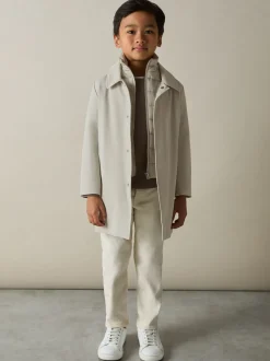 Pierre - Manteau hybride amovible à col cheminée Reiss Logan