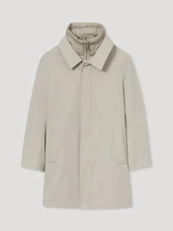 Pierre - Manteau hybride amovible à col cheminée Reiss Logan