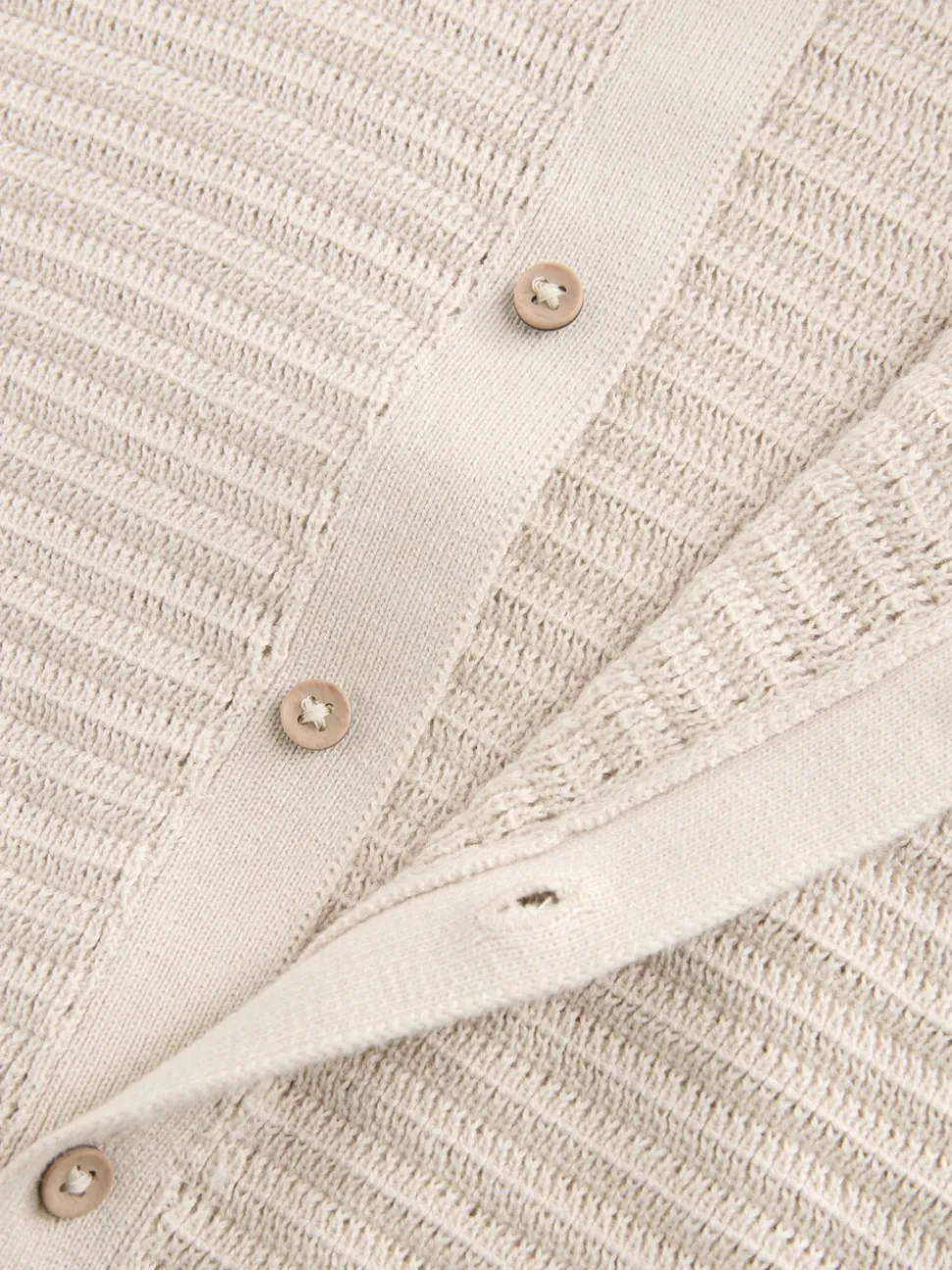 Pierre - Polos texturés à col révéré Manches Courtes en maille 100% coton (3mois -7ans)