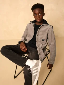 Pierre - Surchemise à capuche en velours côtelé (3-16ans)