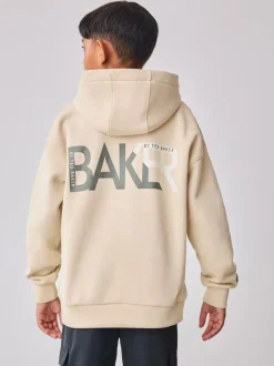 Pierre - Sweat à capuche Baker by Ted Baker oversize à imprimé graphique