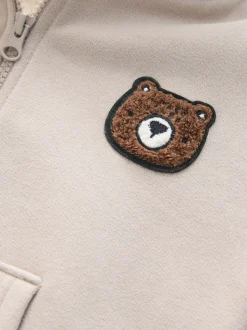 Pierre - Sweat à capuche zippé doublé de peau de mouton (3mois7ans)