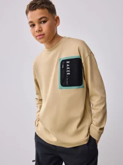 Pierre - T-shirt Baker by Ted Baker poids lourd à manches longues