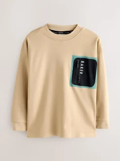 Pierre - T-shirt Baker by Ted Baker poids lourd à manches longues