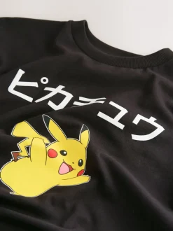 Pikachu noir - T-shirt Pokémon à manches courtes (3-16ans)