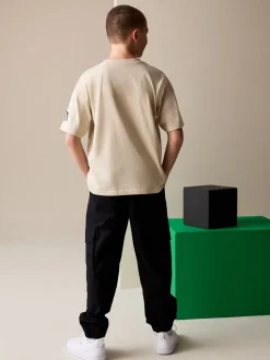 Placement de Beige Sable - T-shirt Minecraft (3-16ans)