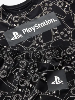 Playstation Noir/Blanc - Pyjama simple à manches longues (3-16ans)
