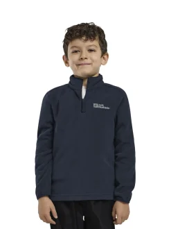 Polaire Jack Wolfskin Taunus Bleu à demi-fermeture éclair