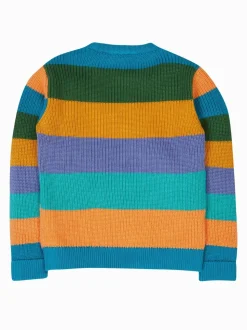 Pull Frugi Lenny bleu en maille