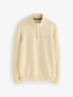 Pull GANT décontracté en coton à demi-fermeture éclair pour enfant